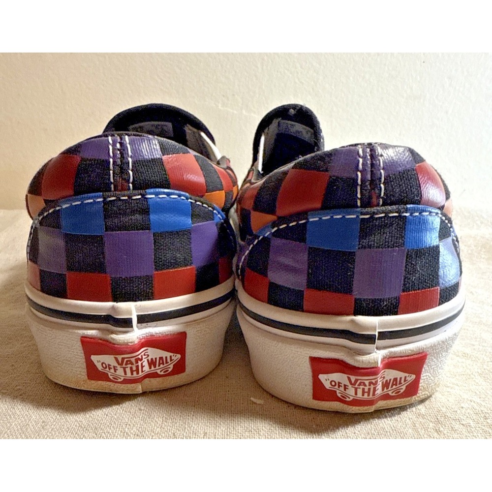 Vans "Off The Wall" Rainbow Checkered Skate Shoes‎ Women 5.5 Men 4 - Picture 6 of 8